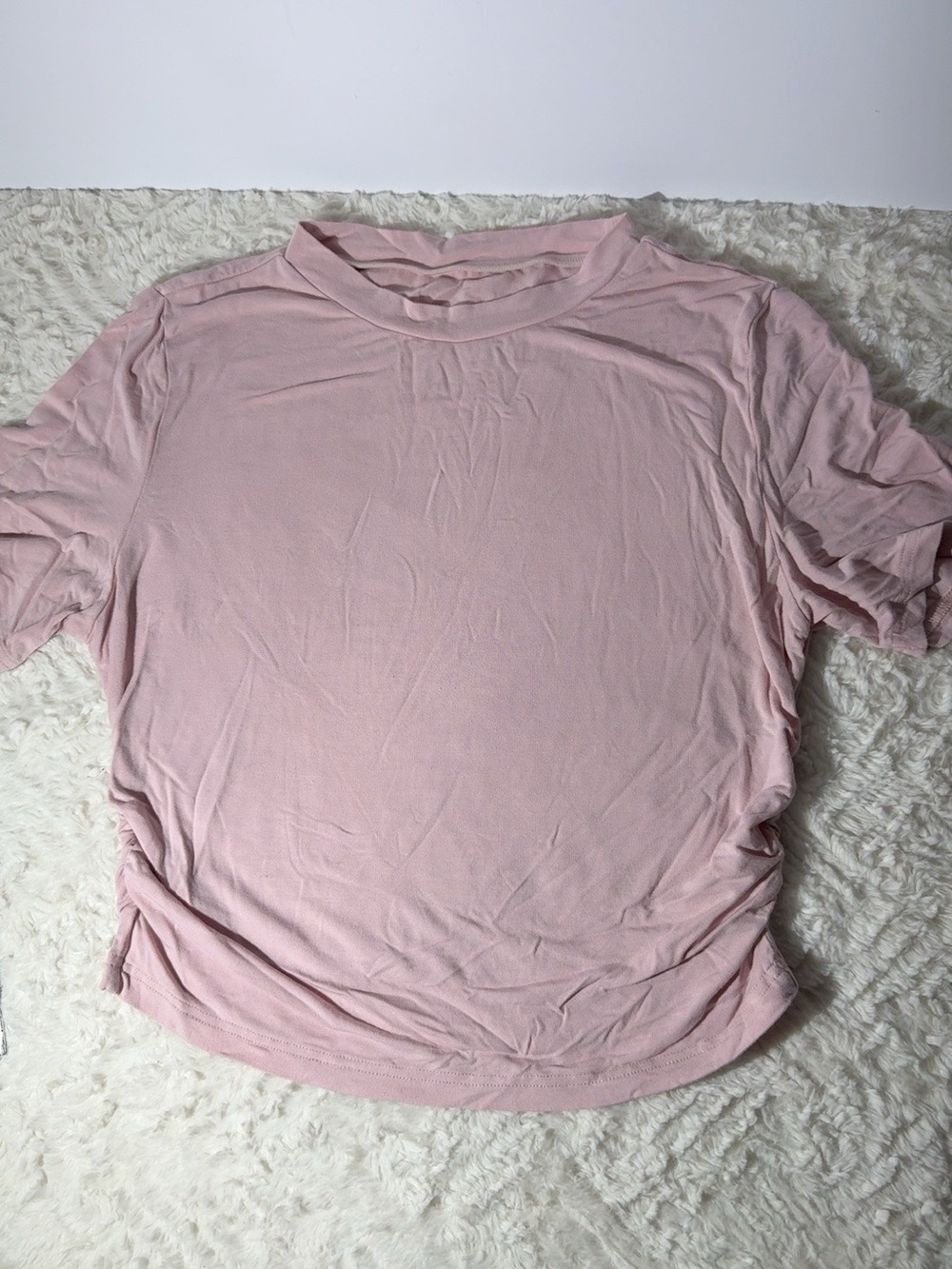 HALARA Light Pink Short Sleeve Crew Tee